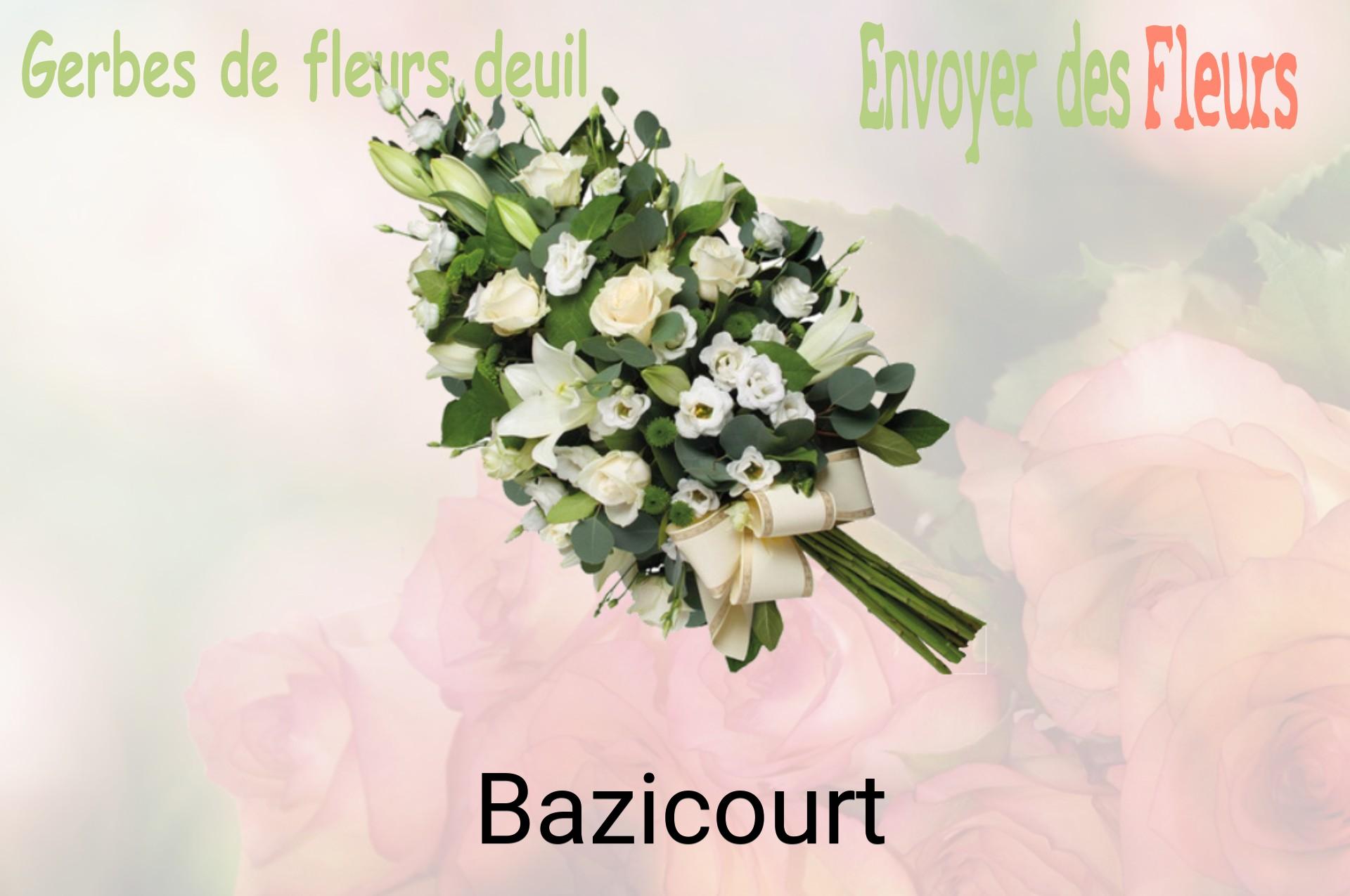 Gerbe de fleurs de deuil livrée à Bazicourt